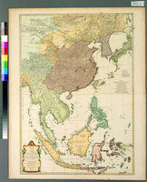 藏品(St. d'Anville〈亞洲地圖第二圖：含中國、韃靼、印度、恆河、蘇門答臘、爪哇、婆羅洲、摩鹿加、菲律賓、日本等地〉)的圖片