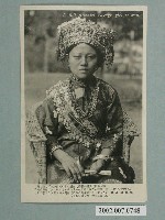 藏品(臺灣風情盛裝的原住民女子)的圖片