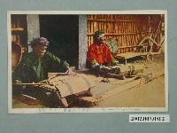 藏品(生蕃屋發行布農族原住民的織布情形)的圖片