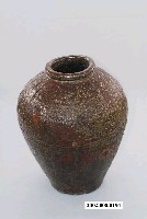 藏品(橄欖綠釉南瓜瓣紋陶甕)的圖片