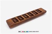 藏品(長條板單面雕六長方錠糕印)的圖片