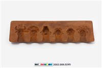 藏品(長條板單面雕西遊記人物糖塔模子)的圖片