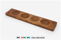 藏品(長條板單面雕四菊花糕印)的圖片