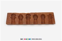 藏品(長條板雙面雕六人形糖塔模子)的圖片