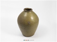 藏品(黃綠釉壓印紋陶甕)的圖片