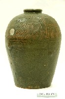 藏品(醬釉印紋束頸陶甕)的圖片