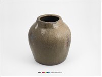 藏品(橄欖綠釉素面陶甕)的圖片