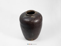 藏品(深褐釉素面陶甕)的圖片