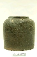 藏品(醬釉押印線紋方形陶罐)的圖片