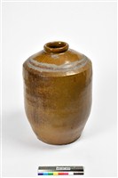 藏品(黃褐釉直壁素面陶甕)的圖片
