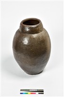 藏品(褐釉素面陶甕)的圖片