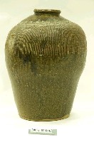 藏品(褐釉壓印線紋酒甕)的圖片