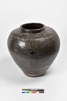 藏品(深褐釉壓印紋陶甕)的圖片