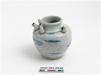 藏品(青花草葉紋四繫壺)的圖片
