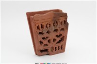 藏品(磚燒方形鏤空紋飾筷筒)的圖片