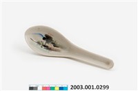 藏品(彩繪山水紋湯匙)的圖片