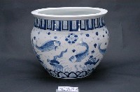 藏品(青花魚藻圖金魚缸)的圖片