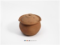 藏品(黃釉帶蓋陶罐)的圖片