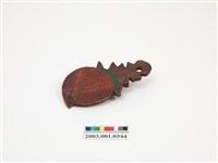 藏品(朱漆桃形木飯匙)的圖片