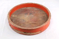 藏品(竹製朱紅色漆圓形供果盤)的圖片