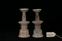 藏品(灰青釉冰裂紋燭臺組)的圖片