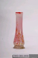 藏品(白紅雙色攪料玻璃花瓶)的圖片
