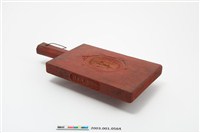 藏品(朱漆三面雕龜桃連錢紋帶柄粿印)的圖片