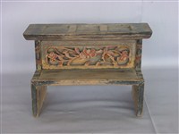 藏品(木雕雙層座椅式平頭薦盒)的圖片