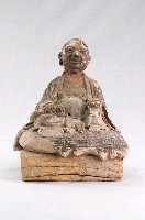 藏品(木雕加彩彌勒佛神像)的圖片