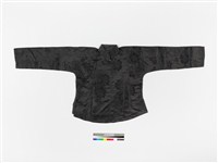 藏品(黑絲質緹花大襟女衫)的圖片