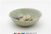 藏品(彩繪蝦紋花口瓷碗)的圖片