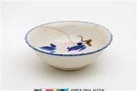 藏品(彩繪花卉紋花口瓷碗)的圖片