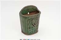 藏品(綠釉半橢圓形百子千孫筷筒)的圖片