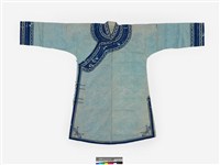 藏品(淺綠絲質緹花高立領大襟女衫)的圖片