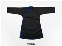 藏品(黑絲光棉質高立領大襟女衫)的圖片