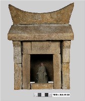 藏品(石造福德祠與石雕福德正神像)的圖片