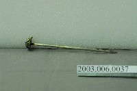 藏品(銀鎏金花草嵌玉石簪)的圖片