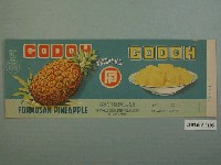 藏品(臺灣合同鳳梨株式會社鳳梨罐頭商標紙)的圖片