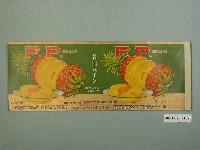 藏品(臺灣合同鳳梨株式會社鳳梨罐頭商標紙)的圖片