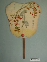 藏品(雙猴取果美琪藥皂廣告扇)的圖片