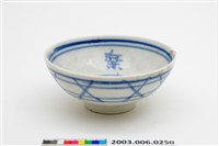 藏品(青花游聚樂文字紋大碗)的圖片