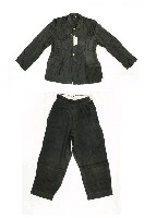 藏品(黑棉質警服衣褲套裝)的圖片