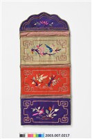 藏品(花鳥紋三摺褡褳荷包)的圖片