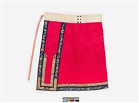 藏品(桃紅稠緹花馬面裙)的圖片