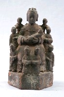 藏品(木雕坐姿九子姊母神像)的圖片