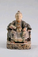 藏品(木雕坐姿神像)的圖片