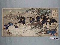 藏品(水野年方著鳳凰城陷落兵潰走圖1組)的圖片