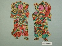 藏品(門神版印彩紙組)的圖片