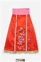 藏品(紅底牡丹紋馬面裙)的圖片