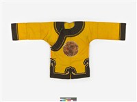 藏品(彰化南瑤宮黃棉質大襟轎班衣)的圖片